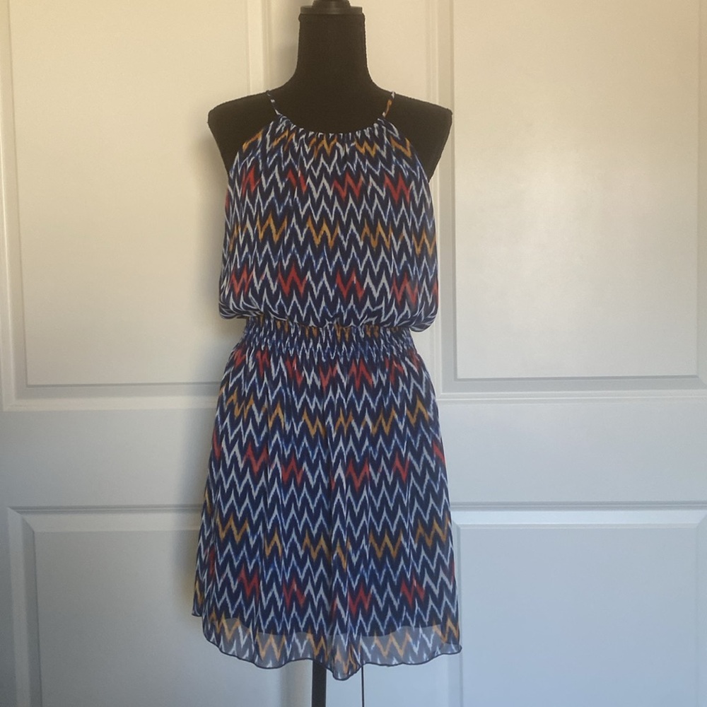 Sweet Storm Geometric Print‎ Dress Large